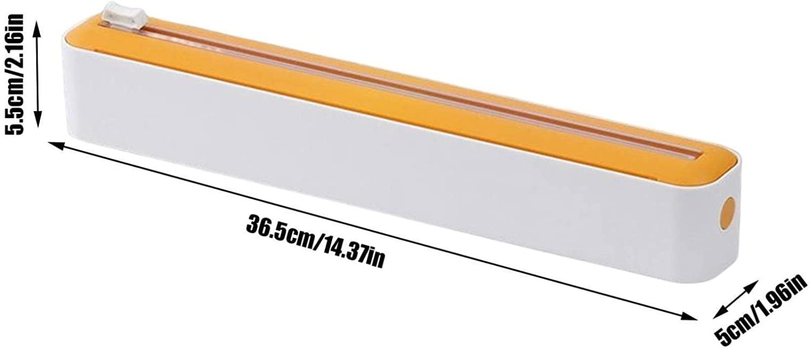 Distributeur Film Alimentaire Magnétique - Rangement Papier Alu Et Film Alimentaire, Distributeur Papier Aluminium Et Film Pratique - Dérouleur Film Alimentaire (Livré avec un film plastique)