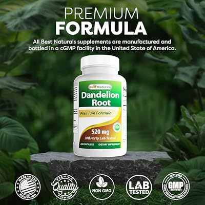 Best Naturals Dandelion Root 520 mg 250 Capsules