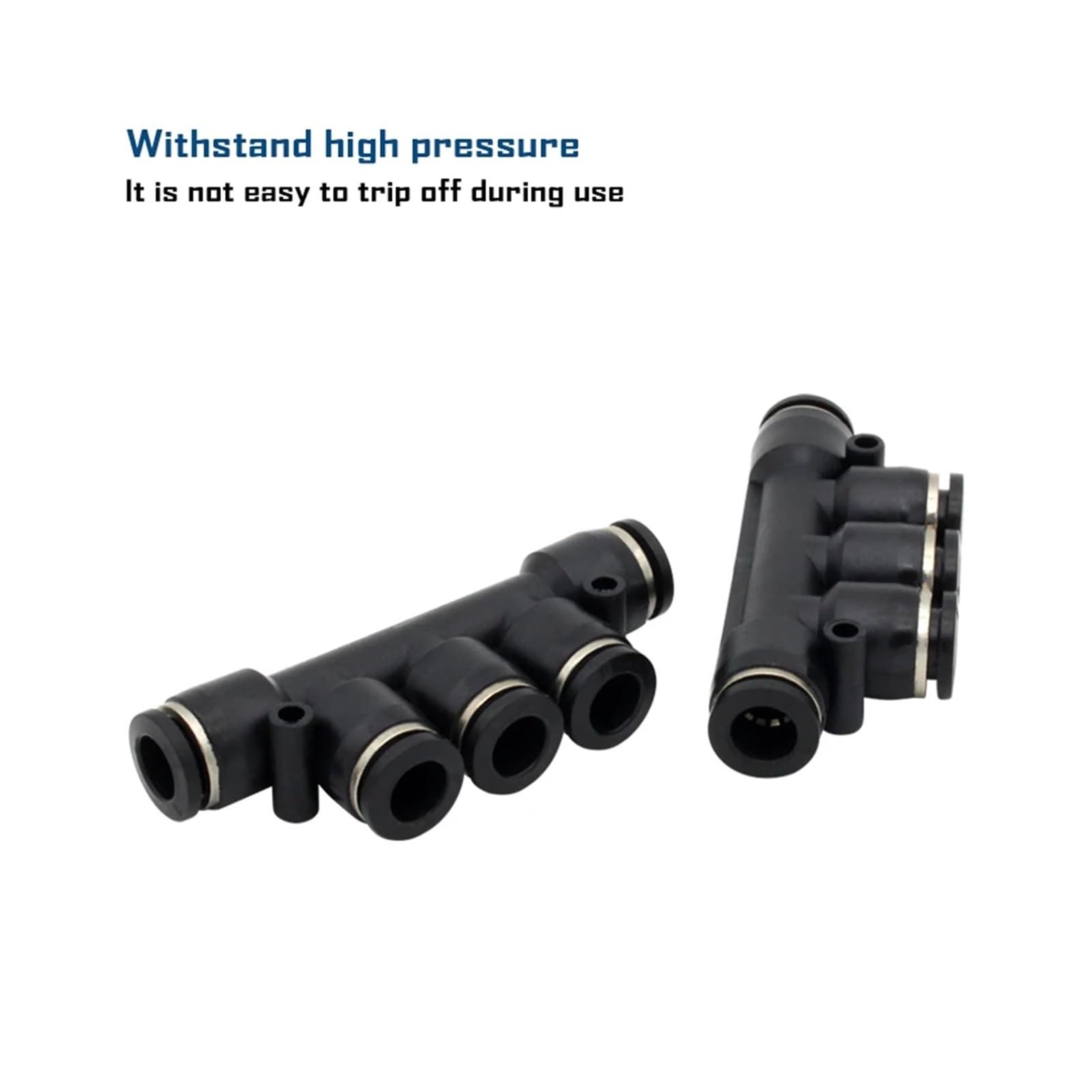 10 unids/Lote Conector de Cinco vías Conector neumático Ajuste de Empuje for Tubo de Aire/Agua PK4 PK6 PK8 PK10 PK12mm(PK-8)