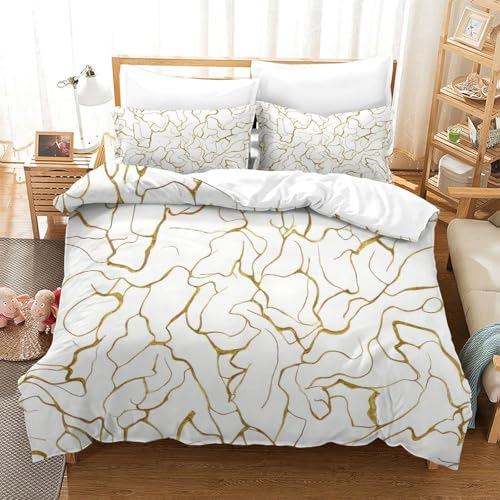 Housse de couette microfibre de qualité supérieure parure de lit Super King 260x220 - 3