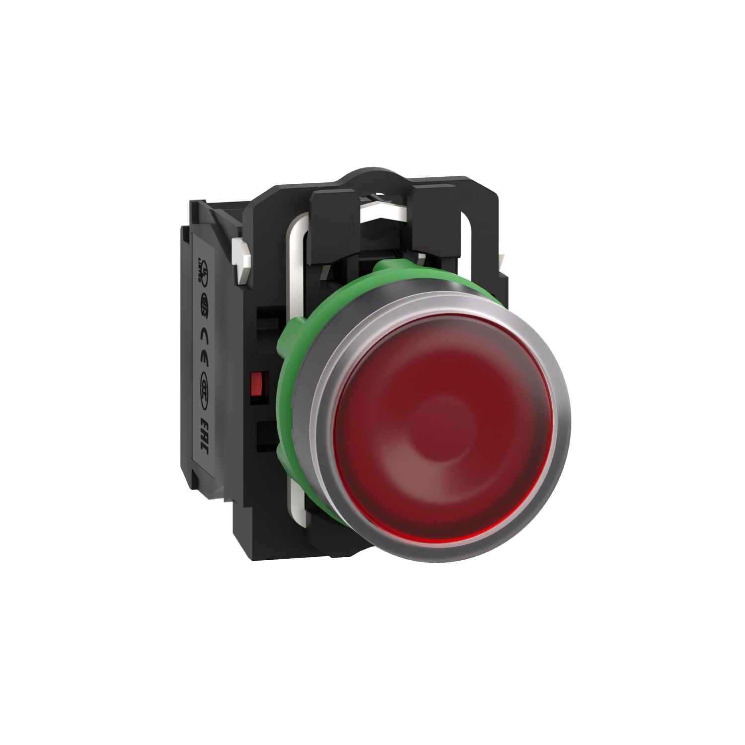 Schneider Electric, Harmony XB5 Illuminated Red Round Push Button, NO/NC, 22mm Momentary Screw