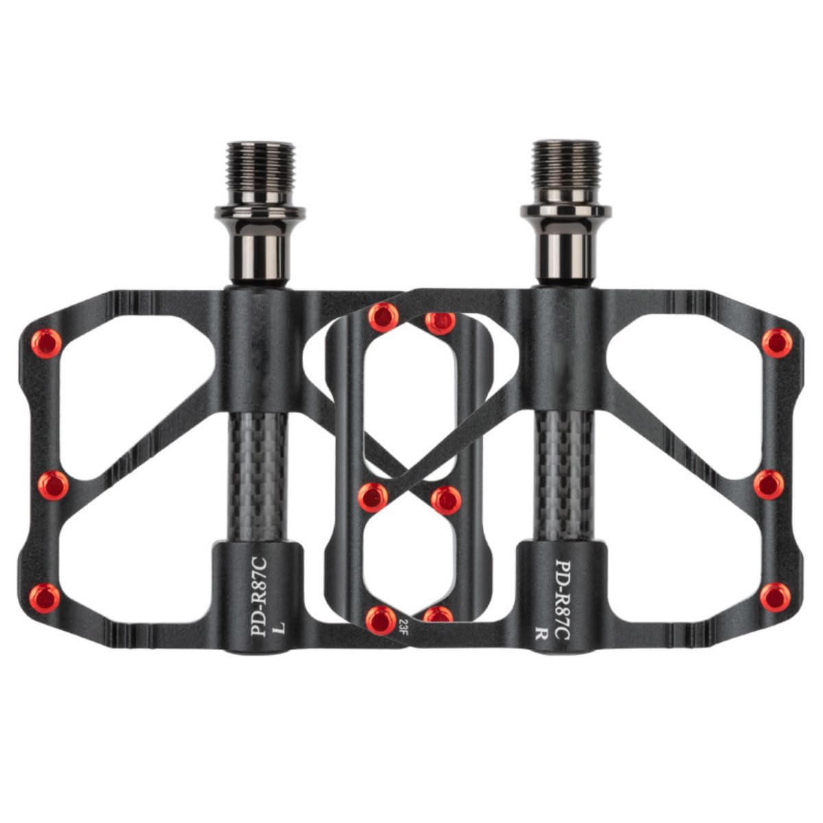 Fahrradpedale, Aluminium-Fahrradplattform 9/16 Zoll Pedale mit 3 abgedichteten Lagern für E-Bike, Mountainbike, Faltrad, Rennrad