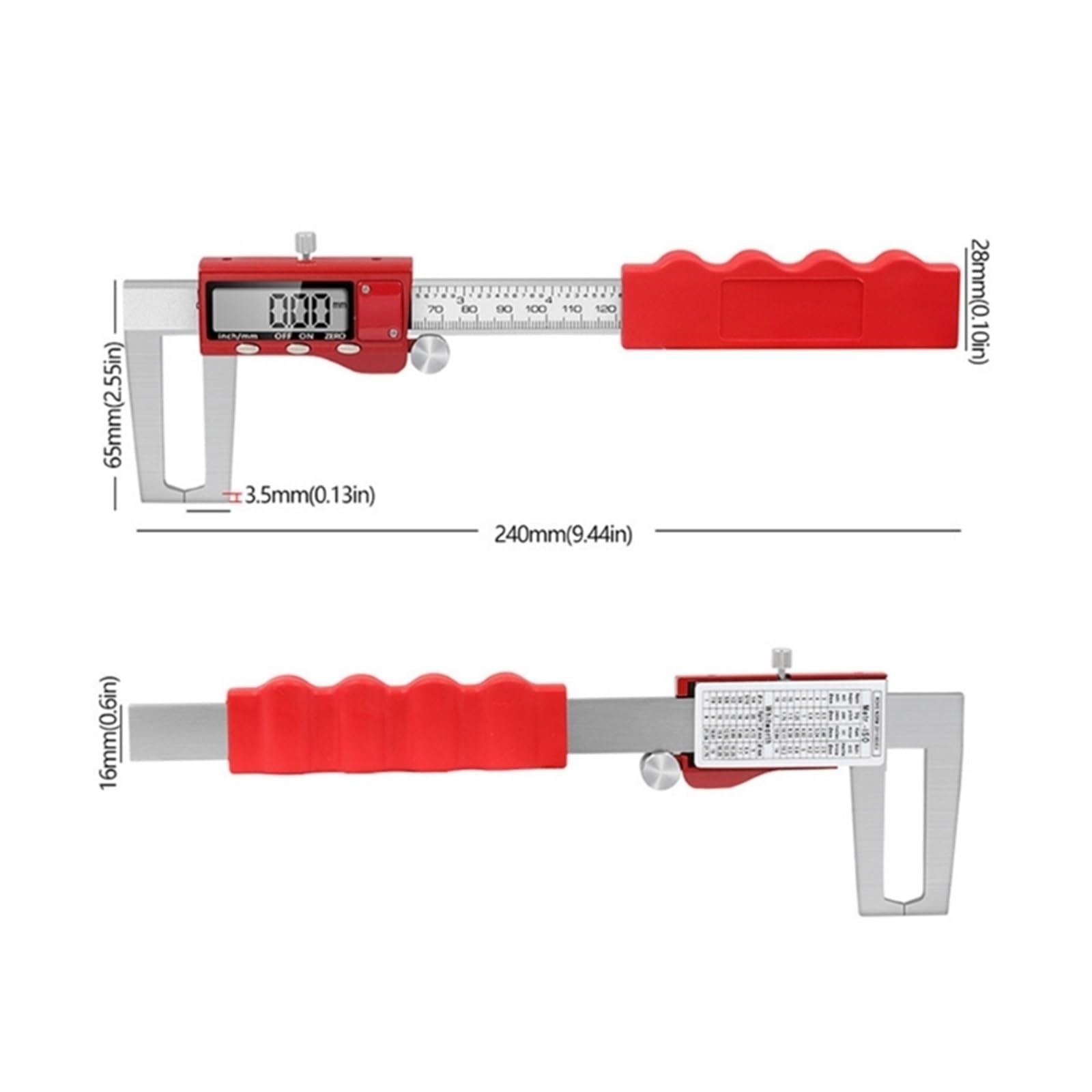 Calibro elettronico for strumento di misura da 0-150 mm, calibro for rotore del disco freno digitale in acciaio inossidabile, a corsoio, micrometro Per Misurzione Esterna, Interna