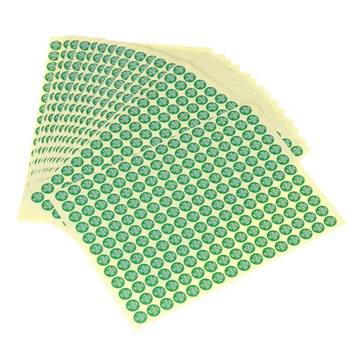 QUARKZMAN 2880 Pcs de Etiquetas Autoadhesivas 0.39" QC Pass 07 Pegatinas Redondas Etiquetas a Prueba de Manipulaciones para Aprobaciones de Control de Calidad y Gestión de Inventario, Verde