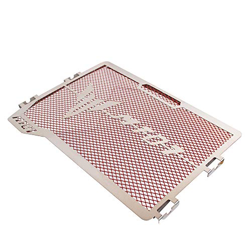 Stainless Steel Motorcycle Radiator Guard Protective Grille Cover for Yamaha MT07 2014-2019 (Red)