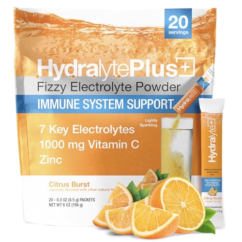 HydraLyte Electrolytes Plus Immunity, Citrus Low Sugar Rapid