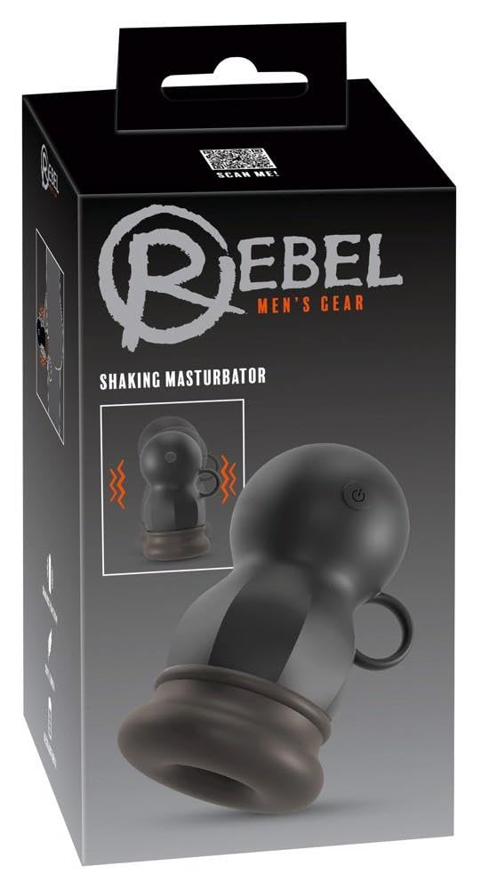 Rebel Shake Masturbator Black 14.8 cm