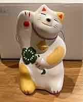 【ginger cat】輪葉葉　招き猫　大猫中猫 工房輪葉葉 福ねこ 赤 招き猫 レア 縁起物 抽選 わはは 黄色 福