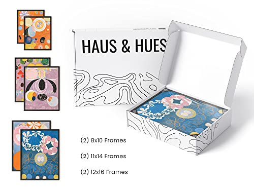 Haus And Hues Framed Abstract Wall Art- Famous Artist Paintings, Abstract Colorful Wall Art, Geometric Wall Decor, Wall Decor Abstract Modern, Framed Painting Set, Klint Artist Posters (Framed Black) #TOP3