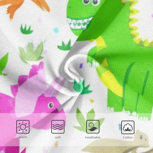 Cotton Girls Underwear Toddler Cute Colorful Dinosaurs White Cute Panties Girl Bright Briefs Underpants 2t3