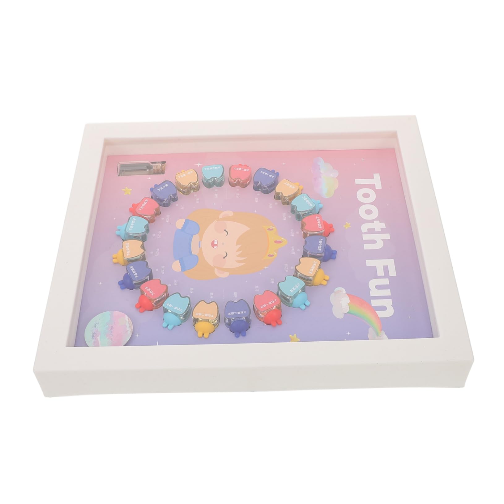 Totority Boys Girls Baby First Tooth Storage Box Tooth Holders for Boys and Girls Keepsake Box Decorative Case