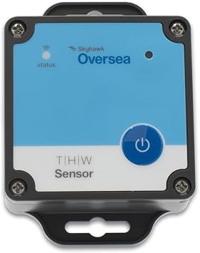 Skyhawk Oversea Boat Temp + Humidity + Water Sensor | Monitor Climate & Bilge Conditions Remotely | Wireless, Self-Powered | Works with Oversea Hub | Marine-Grade