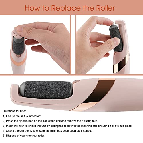 SPAREQUE Callus Remover Rechargeable Pedicure Tool for Dead Skin |Foot Roller Callus Remover Hard and Dead Skin Remover |Feet Care Callus Remover |... - Image 6