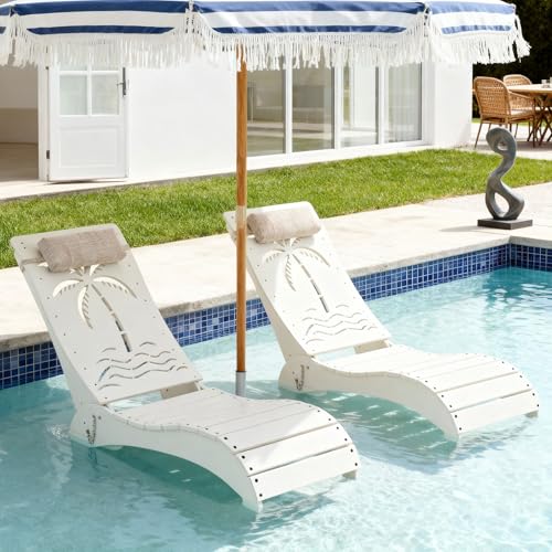 ZZWHOM Adjustable Pool Chaise Loungers