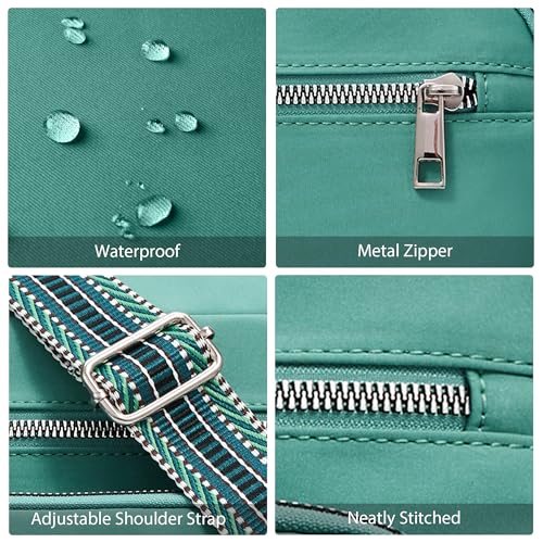 Image of Crossbody Bag for Women, Large Lightweight Nylon Shoulder Purse for Travel | Trendy Crossbody Purse with Roomy Multi-Pocket Design, Large Capacity, Waterproof for Everyday Use, Shopping, Work & Weekend