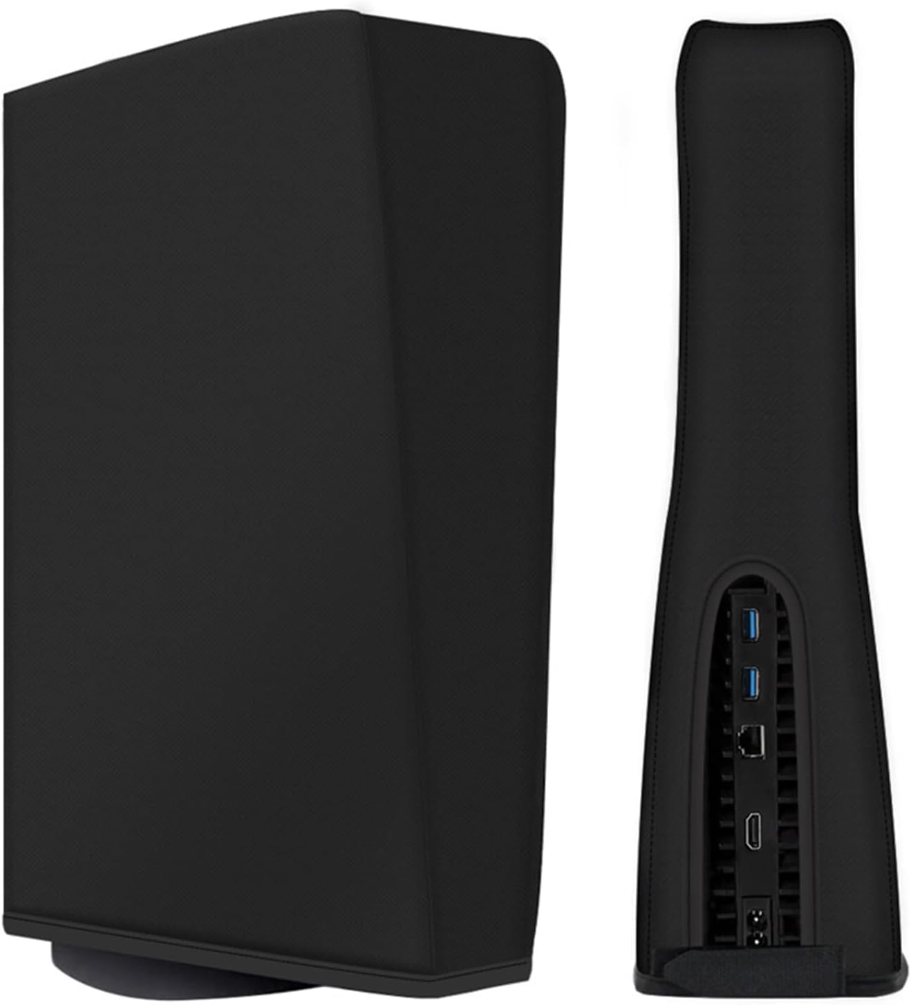 TASLAR Nylon Dust Cover Protective Case Anti Scratch Waterproof Case for Sony PS5 Playstation 5 Console Digital Edition, Black (NOT FIT for DISC Edition)