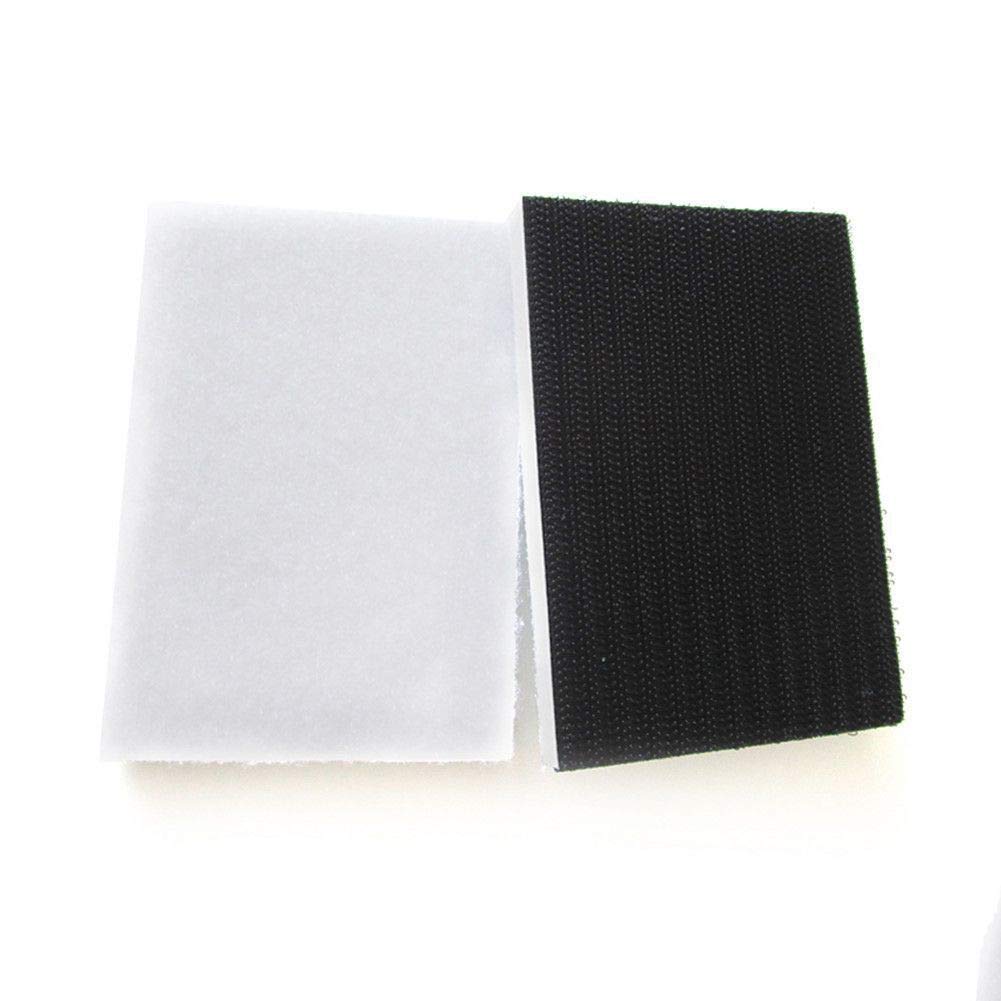 5PCS 70 * 100mm Rectángulo EVA Esponja Interfaz Almohadilla de protección Lijadora Almohadilla de respaldo Herramientas abrasivas - Gancho y bucle