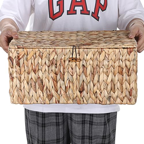 Panier en jacinthe d'eau Hipiwe pour placards étroits et encombrés - 8