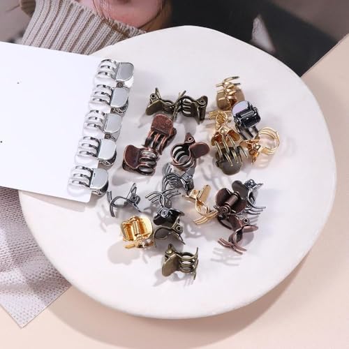 5 Piezas Mini Pinzas de Metal para Pelo miniatura 4