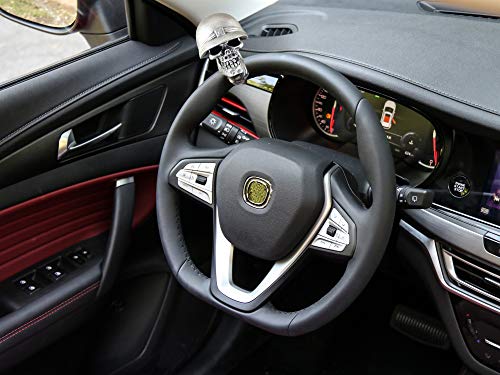 Abfer Suicide Knob Car Wheel Spinner For Steering Spinner Skull Turning Assist Ball Brodie Knobs Fit Vehicles (Silver) #TOP2