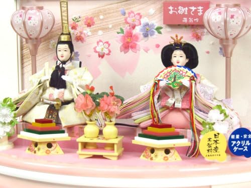 Amazon | ひな人形 アクリルケース飾り 親王飾り YN1269HC 間口