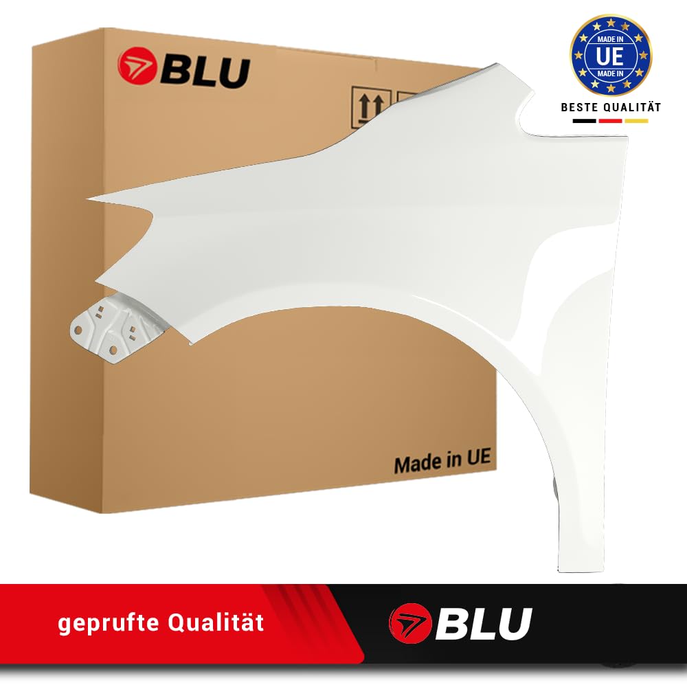 BLU Kotflügel Passend für Volkswagen Golf V+ / Golf 5 PLUS LB9A Links Weiss | 2005-2009 | Vorderseite Vorne | Lackiert | Einbaufertig