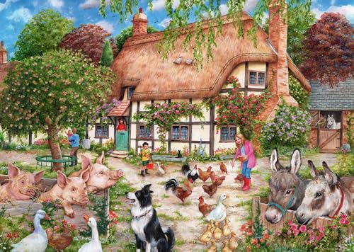 Ravensburger Puzzle Cottage De Ferme 1000 Pièces Plaisir Garanti - vue 3