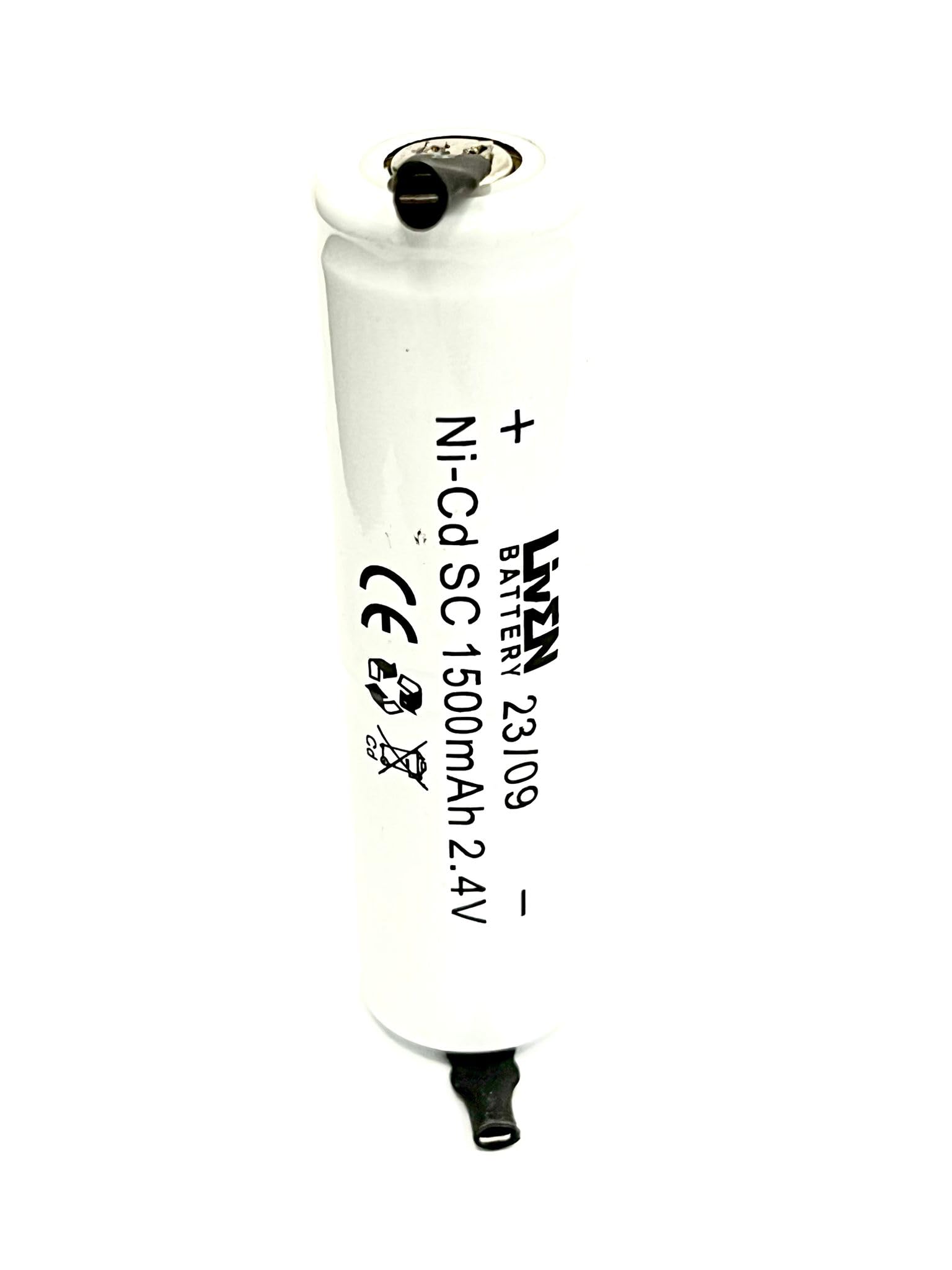 NX - Batterie eclairage secours 2xSC ST4 Faston 4.8mm (+2.8mm) 2.4V 1.6Ah - Unité(s)