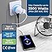 OREI Full European Travel Adapter Set - Dual Input American to Europe, Germany, England, Spain, Italy, Iceland, France, (Type G, E/F, Type C) - 3 Pack, Safe Grounded Use for Cell Phones, Laptops
