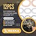 Rexka 12pcs Transfer & Differential Service Gasket Kit Compatible with Toyota Lexus 4Runner Land Cruiser Tundra Tacoma FJ Cruiser Highlander RAV4 Sequoia Sienna 1215710010 9043024003 90430A0003