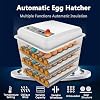 Egg Incubator,Egg Incubator with Automatic Egg Turning and Humidity Control,Large Poultry Hatcher for Chickens Ducks Birds (180 Eggs)