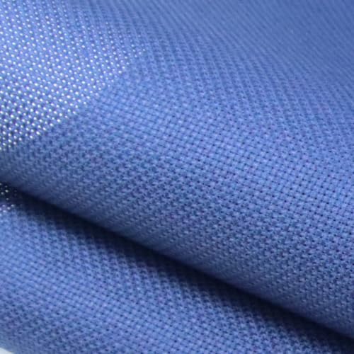 Image of KCS 59 inch x one Yard (93cmx149cm) 18 Count Cotton Aida Cloth Cross Stitch Fabric (Jeans Blue)