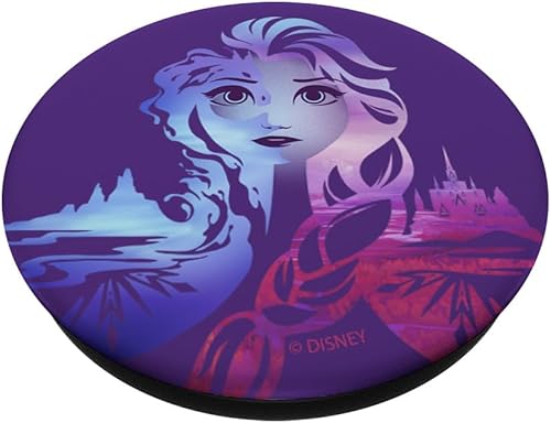 Miniatura 2 de Disney Frozen 2 Elsa - PopSockets de retrato degradado dividido PopGrip agarre intercambiable para teléfonos y tabletas