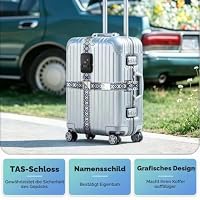 Veki Koffergurt Auffällig mit TSA Schloss, Kofferband Gurt Zahlenschloss – Ansicht 4