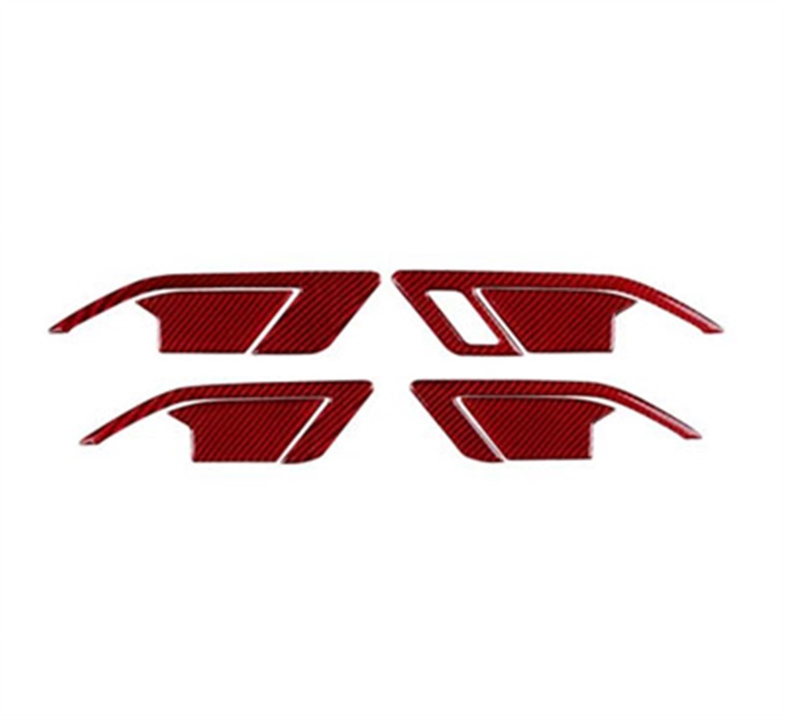 Piwine Red B Rhd Car Interior Modification Accessories Door Handle Bowl Decor Trim Cover Sticker For Golf 8 2020-2023