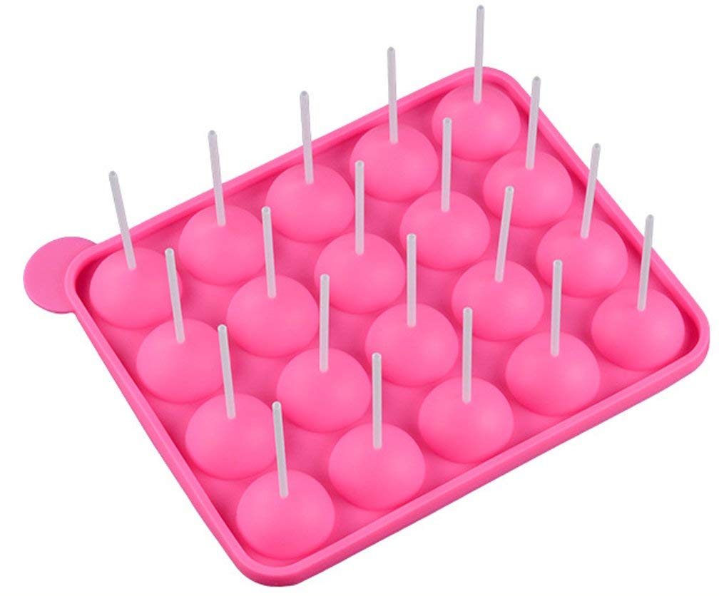 20 wgłębień silikonowa taca Pop Stick Mould- Lollipop Party Cupcake Foremki, bez BPA