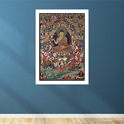 Affiche Bouddha Shakyamuni grande taille poster deco zen salon impression archivage - 4