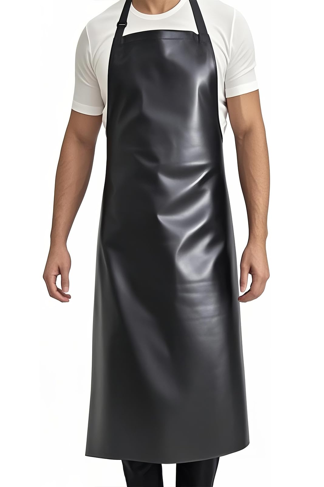 GoldPig Heavy-Duty Waterproof Apron, Chemical Resistant Rubber Vinyl for Industrial, Lab, Kitchen, Butcher & Grilling (40")