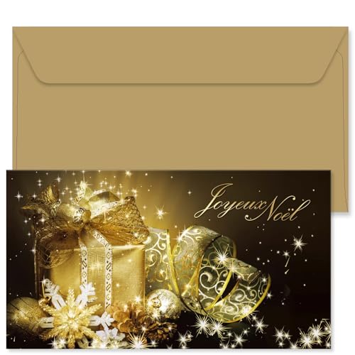 25 Bons cadeaux à remplir avec enveloppe POS BON Noël, solution pour clients indécis en magasin