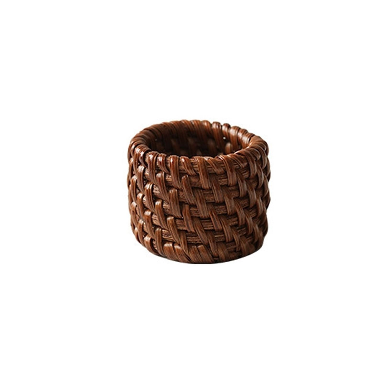 Handwoven Rattan Napkin Rings 12Pcs Natural Rustic Table Decor