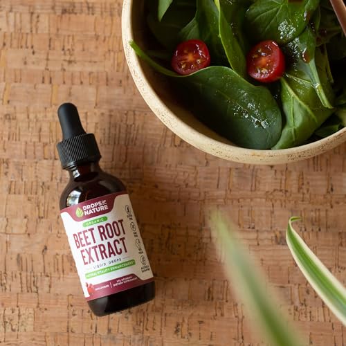 Beet Root Liquid Supplement - Made with Organic Beets Extract - Vegan and Pure - Higher Potency than Gummies, Chewables and Capsules - Supports Energy, Vitality & Circulation (Unflavored, 60mL) - Thumbnail 4