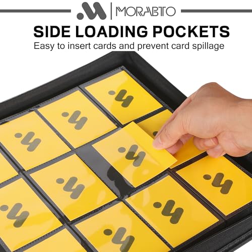 Image of Card Binder 12 Pocket,Trading Card Binder Holds up to 1200 Cards with 50 Sleeves,Zipper Card Holder Album Compatible with TCG Card /Game Cards /Sports Card