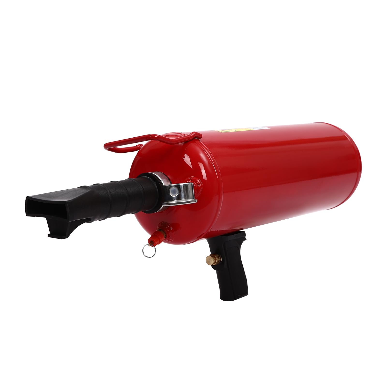 Inflador de neumáticos con medidor para motocicletas y vehículos eléctricos - Capacidad de 2 galones - Presión de trabajo 6-8 bar - Material de hierro rojo - Manómetro y asa de transporte
