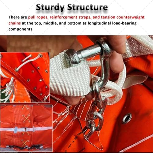 Floating Oil Containment Boom - 10m/32.8ft DIY Flood Control Barrier, H90cm/35.4inch - Effective Oil Spill & Water Pollution Prevention Solution