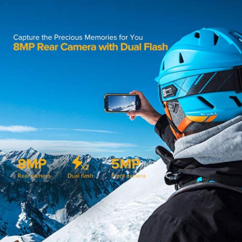 Ulefone Rugged Smartphone Unlocked, Armor X6 (2022) Ip68 Waterproof Cell Phone, 5.0 Inch, Android 9.0 2Gb+16Gb, 4000Mah Battery, Global 3G Dual Sim, Led Light, Face Id Compass+Gps Shockproof (Orange) #TOP2
