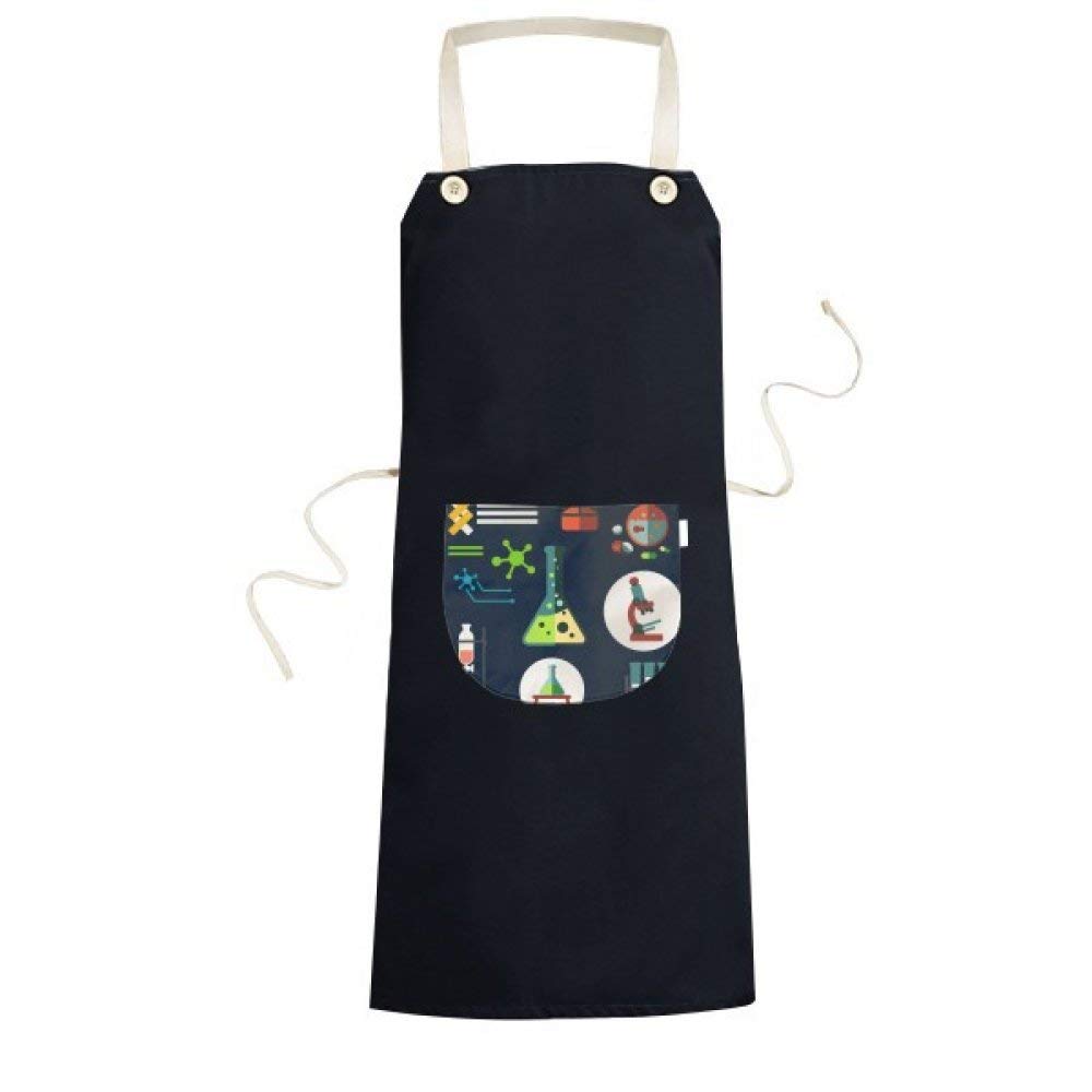 Tablier tube à essai noir pour cuisiner et expérimenter en famille