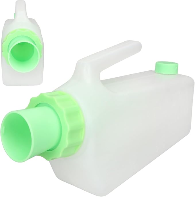 Orinal portátil con tapa antidesbordamiento 1000ml miniatura 6