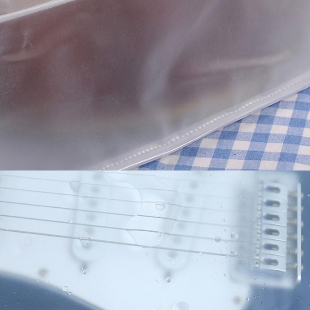 Funda De Guitarra Impermeable, Bolsa para Guitarra clásica, Funda Antipolvo Impermeable para Guitarra, fácil de Limpiar, Expositor de Pared (para Guitarra acústica), Transparente