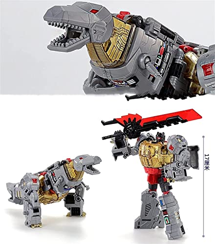 Shengang Transformer Toys 5 In 1 Transformation G1 Robot Toy Model Kids Toy Dinoking Volcanicus Grimlock Slag Snarl Sludge Action Figure Model Collection Gift Toys (Color : 2) #TOP1