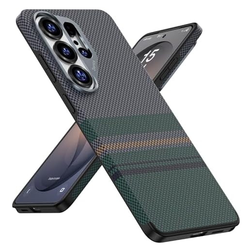BENKS Aurora ArmorPro magnetische hoes voor Samsung Galaxy S26 Ultra, MagSafe-compatibel, schokbestendige hoes van Kevlar-aramidevezel/TPU, textuur en gevoel